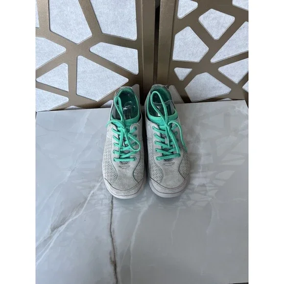 Dansko Elise Sneaker Sz 39 Us 8.5 9  Gray Suede Leather Comfy Athletic Shoes Wmn - Picture 4 of 13